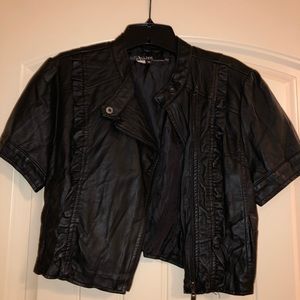 Faux leather jacket